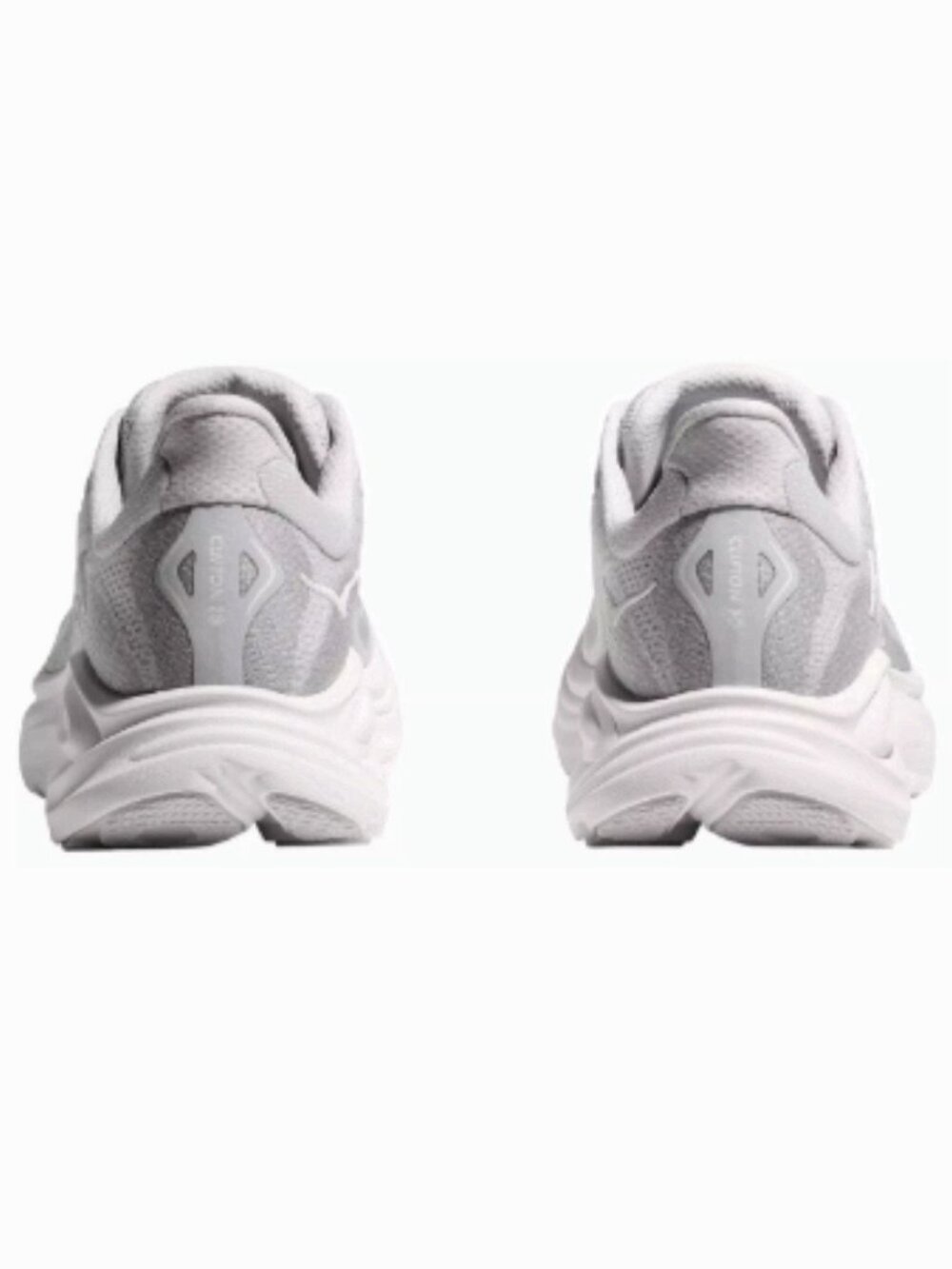 Clifton 10 Running Women's Hoka Shoes - Ash Grey/White - Picture 5 of 7